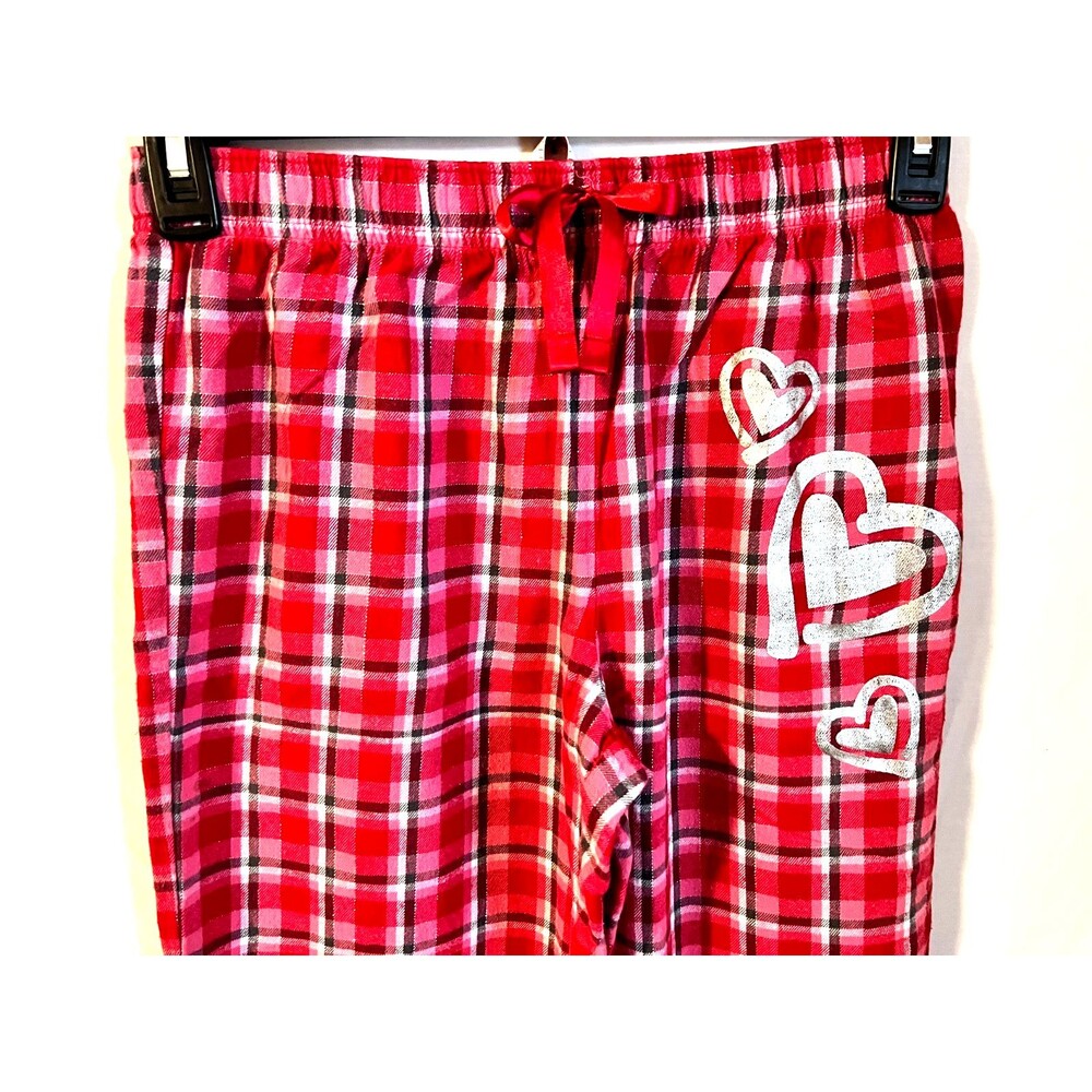 Vintage Y2K TOTAL GIRL Youth Red Plaid Flannel Pajama Pants SIZE XL
